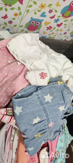 Детские вещи для девочки пакетом от 0-1,5 лет