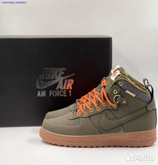 Кроссовки Nike Air Force 1 Duckboot (с мехом) (Арт.92449)