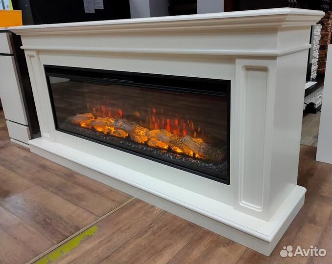 Электричеческий камин с обогревом