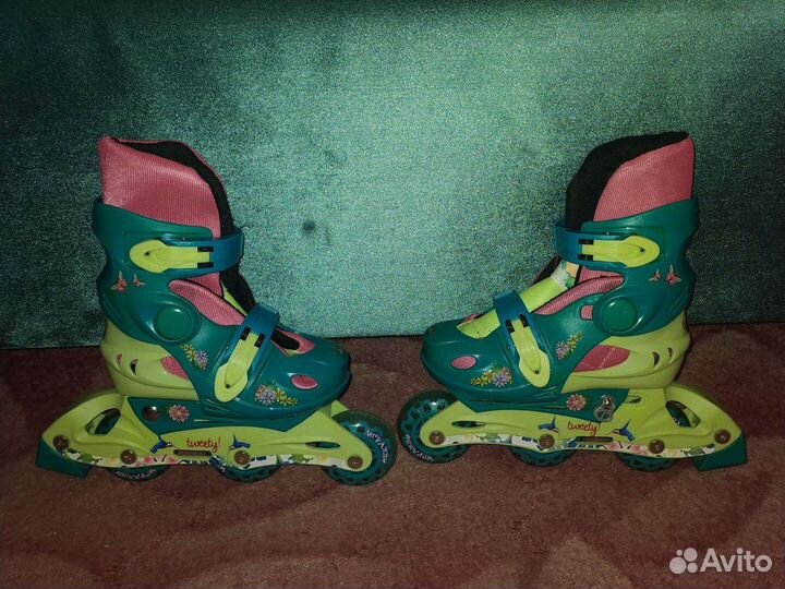 Роликовые коньки детские раздвижные р. 26-29
