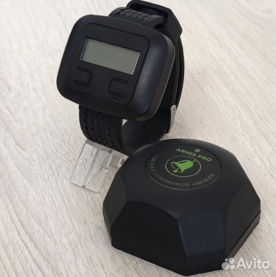 Кнопка вызова официанта Бургер и часы пейджер