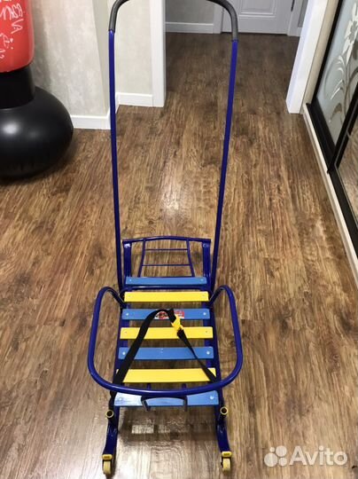 Детские сани с колесами