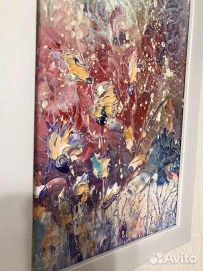 Живопись, Картина 30х20 (акрил, масло), абстракция