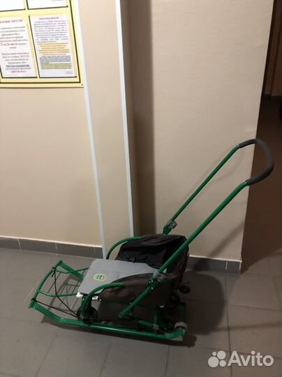 Санки складные с колесами