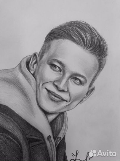Портрет по фото карандашом