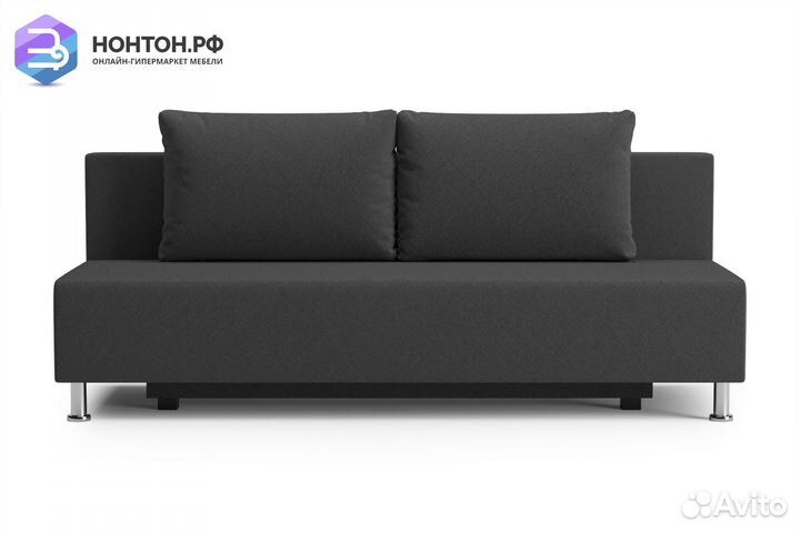 Диван еврокнижка Канна темно-серый