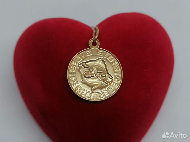 Л.С. подвеска Рыбы золото 585пр, 1.07гр