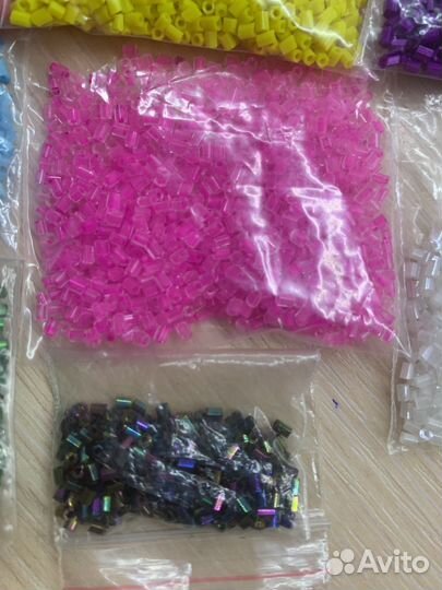 Бисер стеклярус