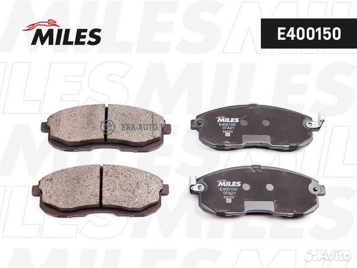 Miles E400150 Колодки тормозные передние (без датч