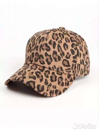 Кепка принт Леопард