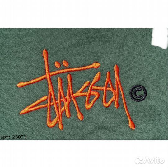 Худи stussy зеленое