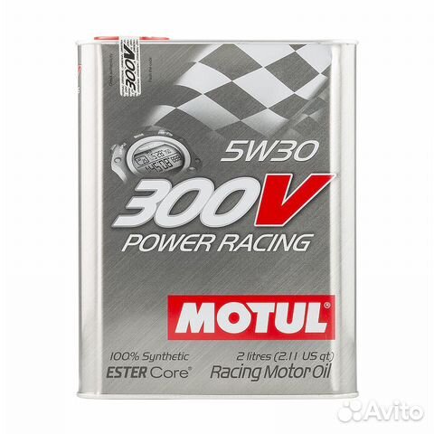 Спортивное моторное масло 300V power 5W30 2л motul