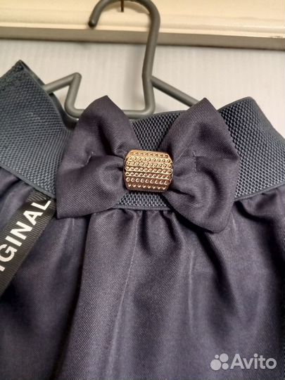 Школьная юбка серая
