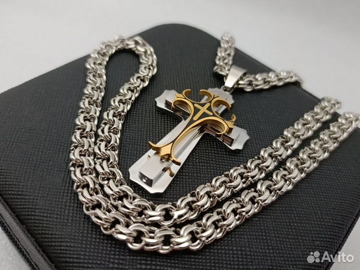 Цепь бисмарк + крест