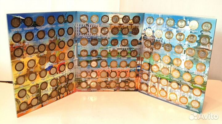 Набор юбилейных биметаллических 10-рублевых монет