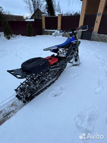 Yamaha yz450f snow bike