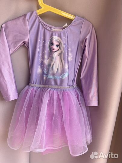 Купальник гимнастический холодное сердце