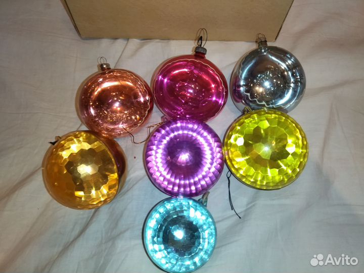 Елочные игрушки СССР. Шары с веткой внутри Прожект