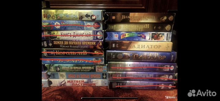 VHS кассеты. фильмы/мультфильмы детские