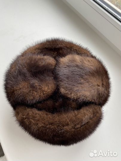 Норковая шапка мужская