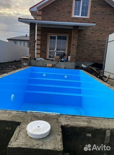Бассейн из полипропилена 4м*3м*1,5м