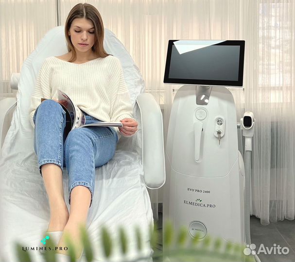Диодный лазер для эпиляции Lumines. эвопро 2400в