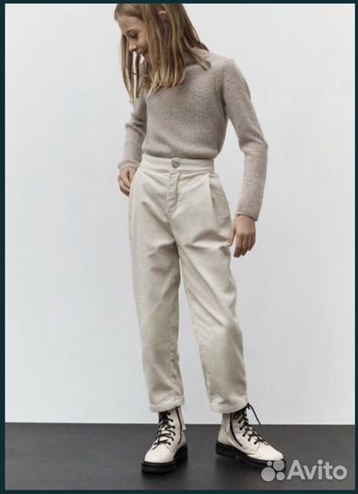 Вельветовые джинсы Zara брюки мом 9 лет 134