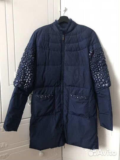 Утепленное женское пальто, р. 44-46