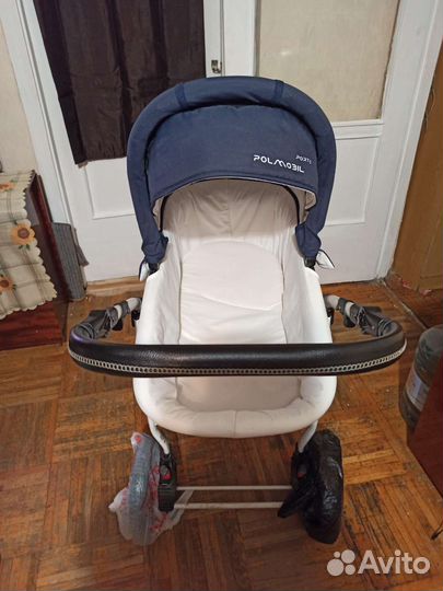 Коляска 2 в 1 с надувными колесами