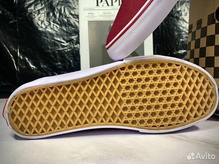 Кеды vans красные