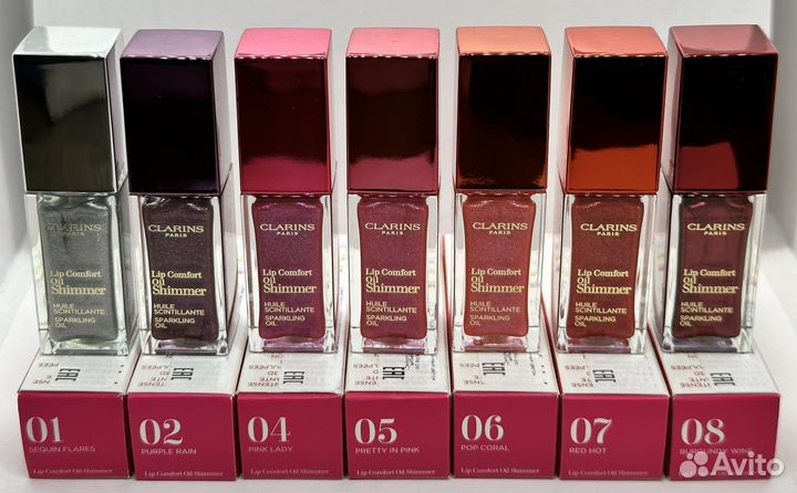 Clarins Мерцающее масло для губ с пигментом