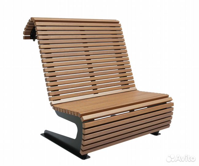 Скамейка стальная «Пифагор» Осина