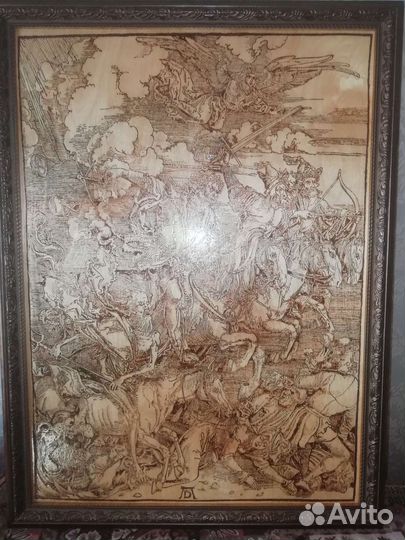 Картина гравюра Четыре всадника Апокалипсиса Дюрер