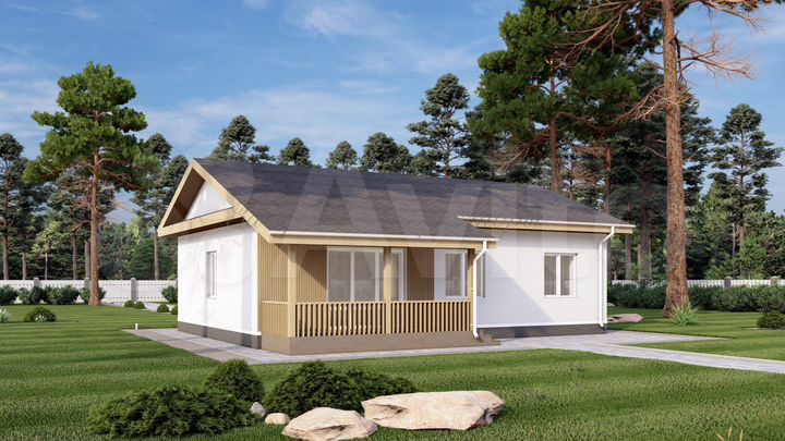 Коттедж 120 м² на участке 6,5 сот.