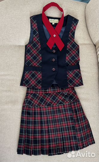 Школьная форма для девочки в клетку