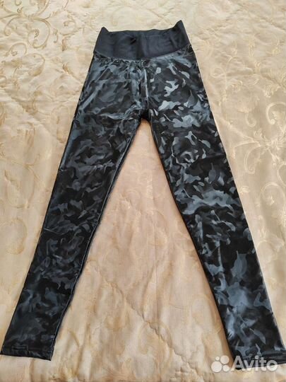 Лосины (легинсы) эко кожа утепленные 44-46