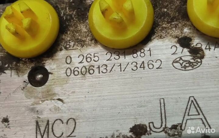 Блок абс, 0265231881 Subaru Legacy 2004 - 2006 года