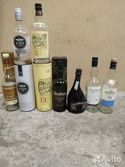 Бутылки пустые из-под алкогольных напитков