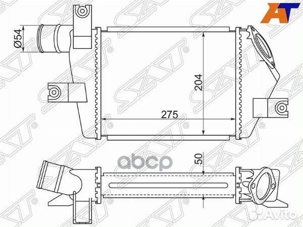 Интеркулер mitsubishi Pajero Sport, L200 (2005