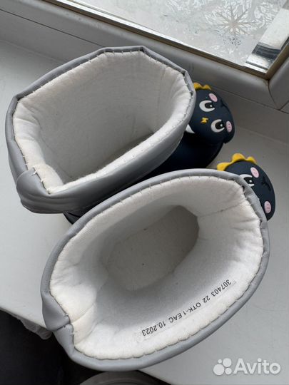 Резиновые сапоги для мальчика 22