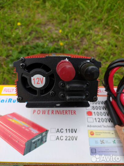 Преобразователь напряжения 12В в 220В (1кВт)