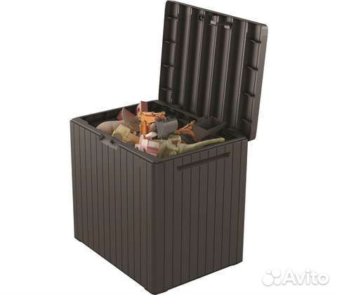 Садовый ящик Keter City Box 113 л (коричневый)