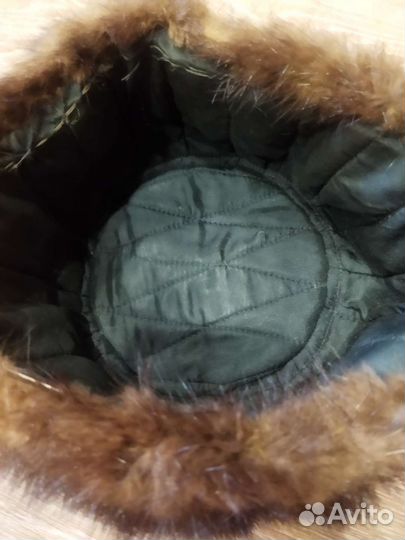 Норковая шапка мужская