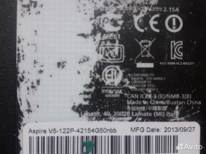 Acer Aspire V5-122p