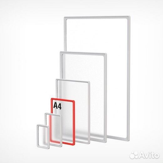 Рамка из ударопрочного пластика с закругленными у