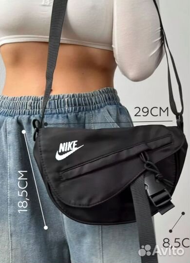 Сумка бананка Nike через плечо непромокаемая