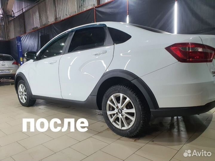 Обвес на лада Веста (накладки на пороги, арки )