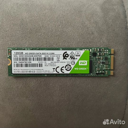 SSD m.2 WD Green 120Gb