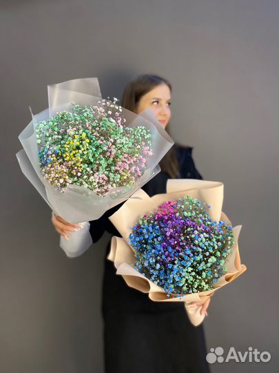 Букеты из гипсофилы. Цветы. Кемерово