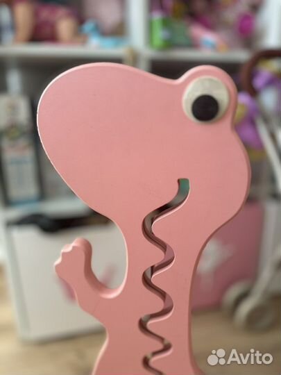 Дино- копилка розовая